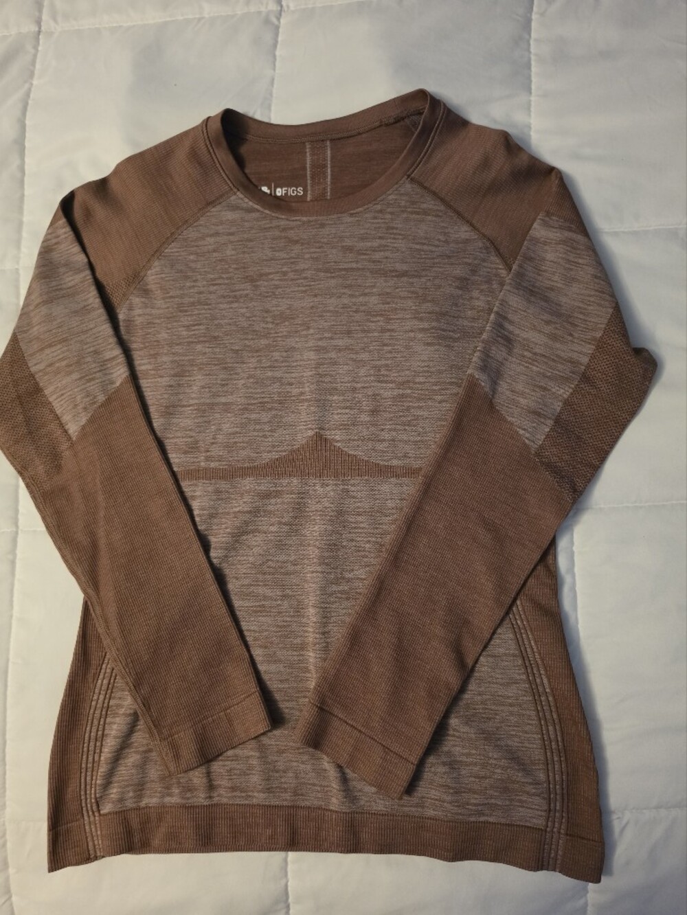 Figs Brown XXL Long Sleeve Top